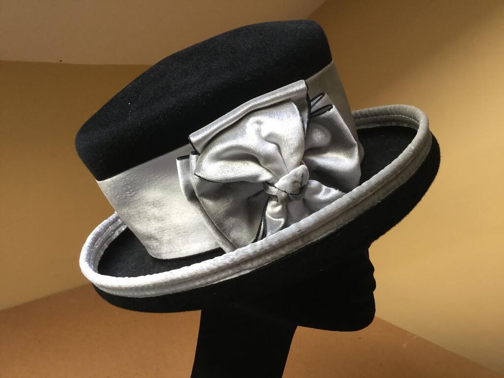 Black Felt & Silver
